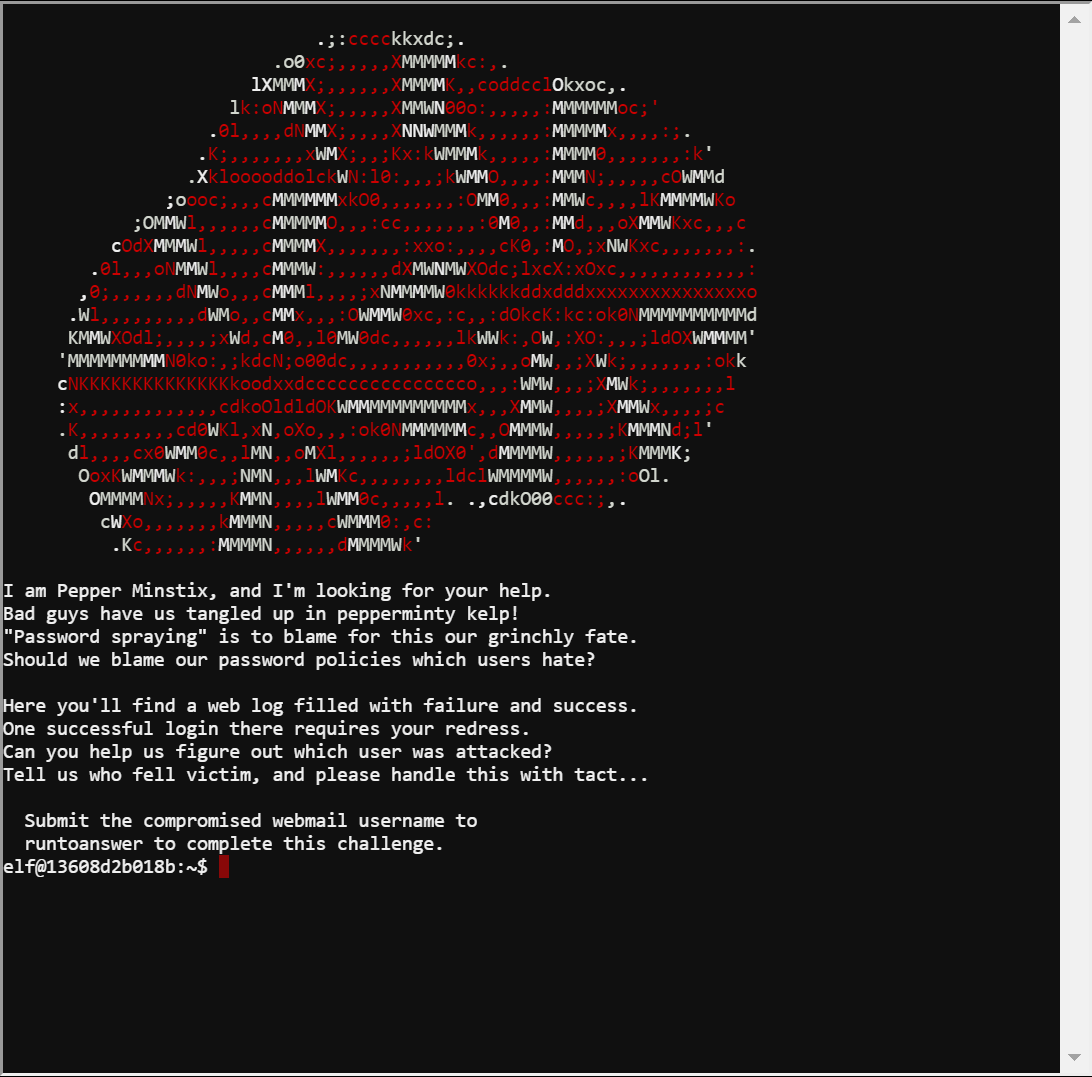 Yule Log Analysis terminal