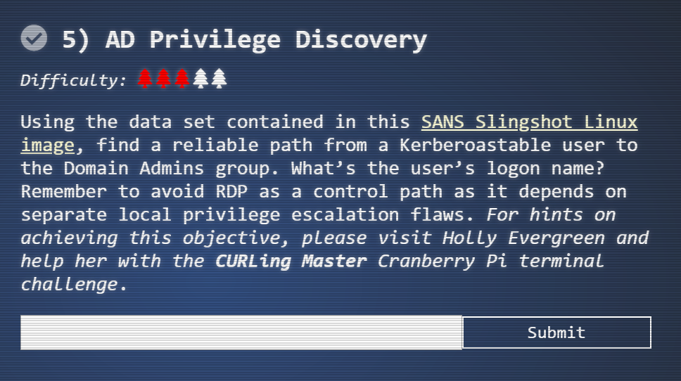 Objective 5 : AD Privilege Discovery