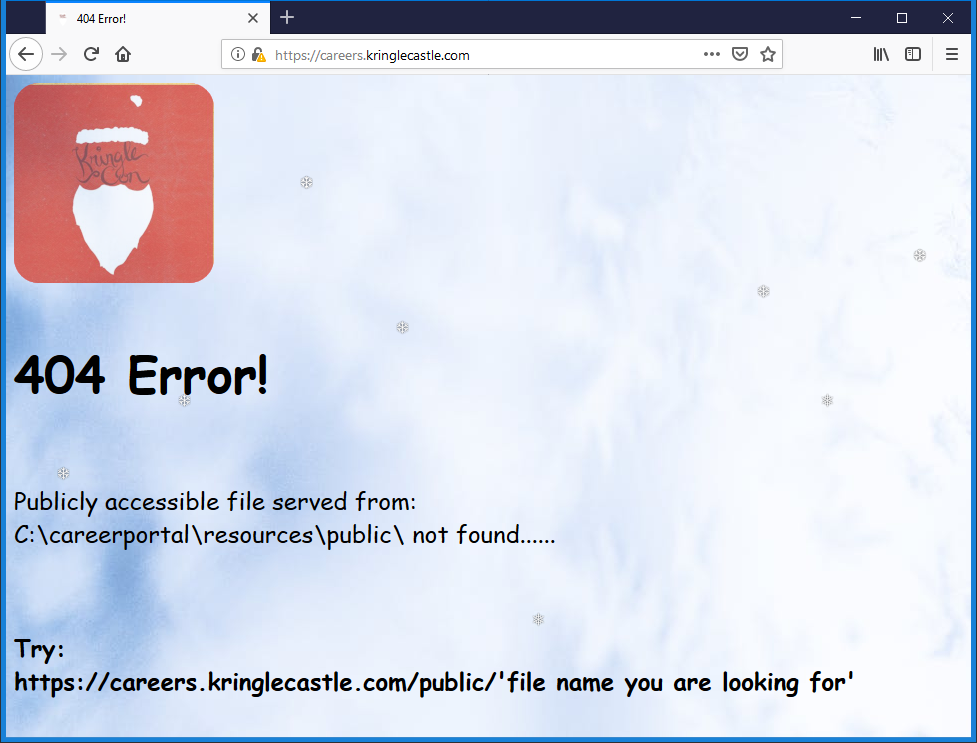Elf Infosec Careers 404 page
