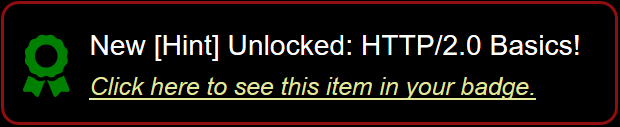 Hint : HTTP/2.0 Basics!