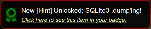 Hint : SQLite3 .dump'ing!